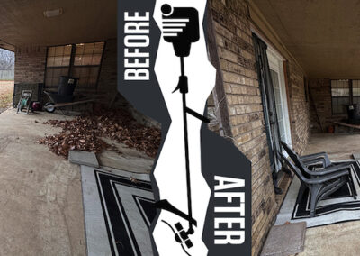 Landscaping Muskogee Before And After 2 Lawn Busters